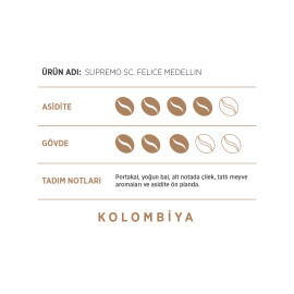 FACTORY WHOLESALE FILTER COFFEE COLOMBIA – SUPREMO SC. FELICE MEDELLIN 250G